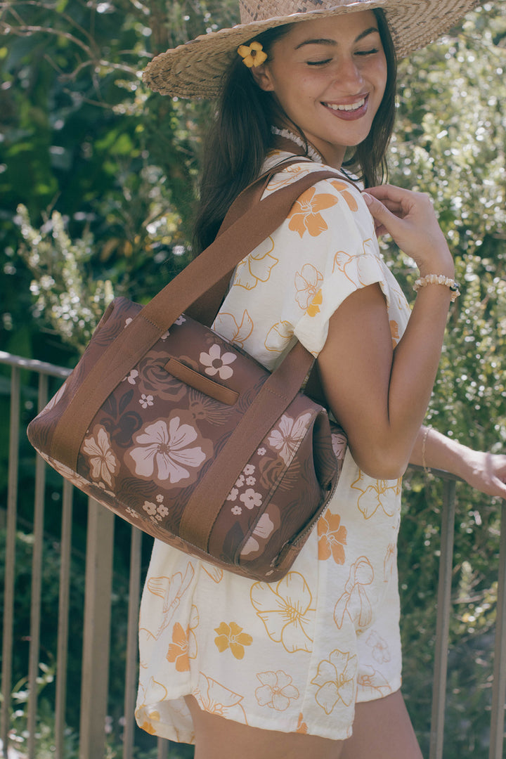 Barrel Bag - Lā Lei Brown