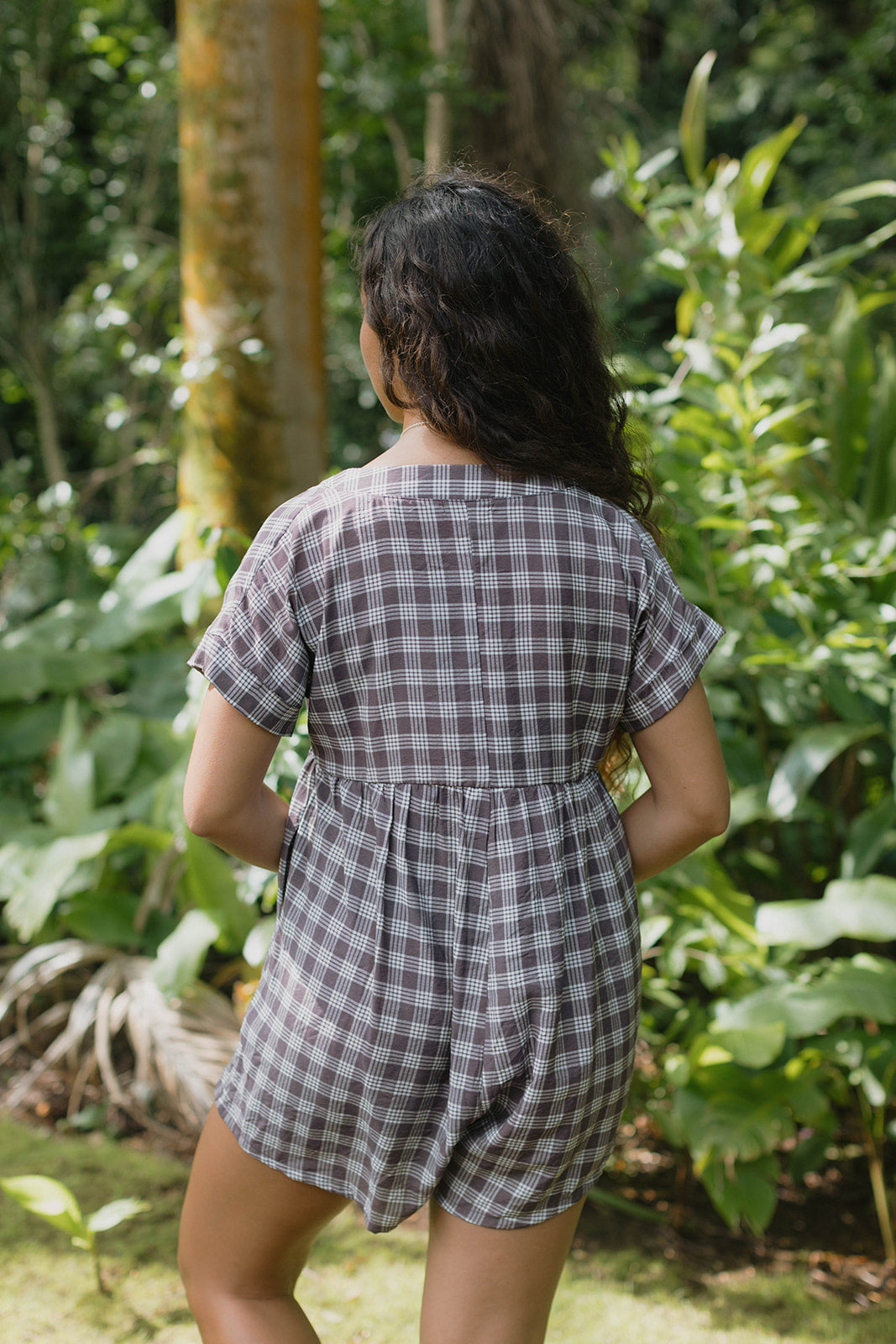 Wai'olu Romper - Palaka Brown
