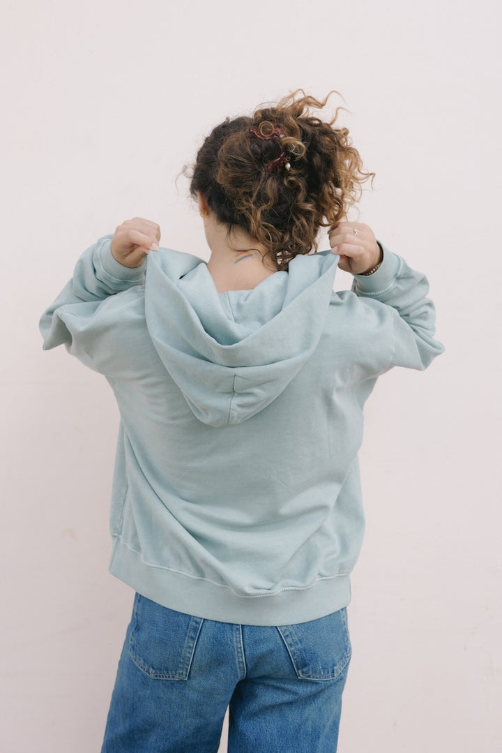 Hoodie Oversized - Lei Pua Kenikeni (Embroidered)
