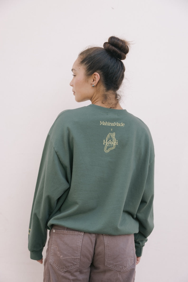 Sweatshirt Oversized  - Lei Kaunaoa/Pikake Lush