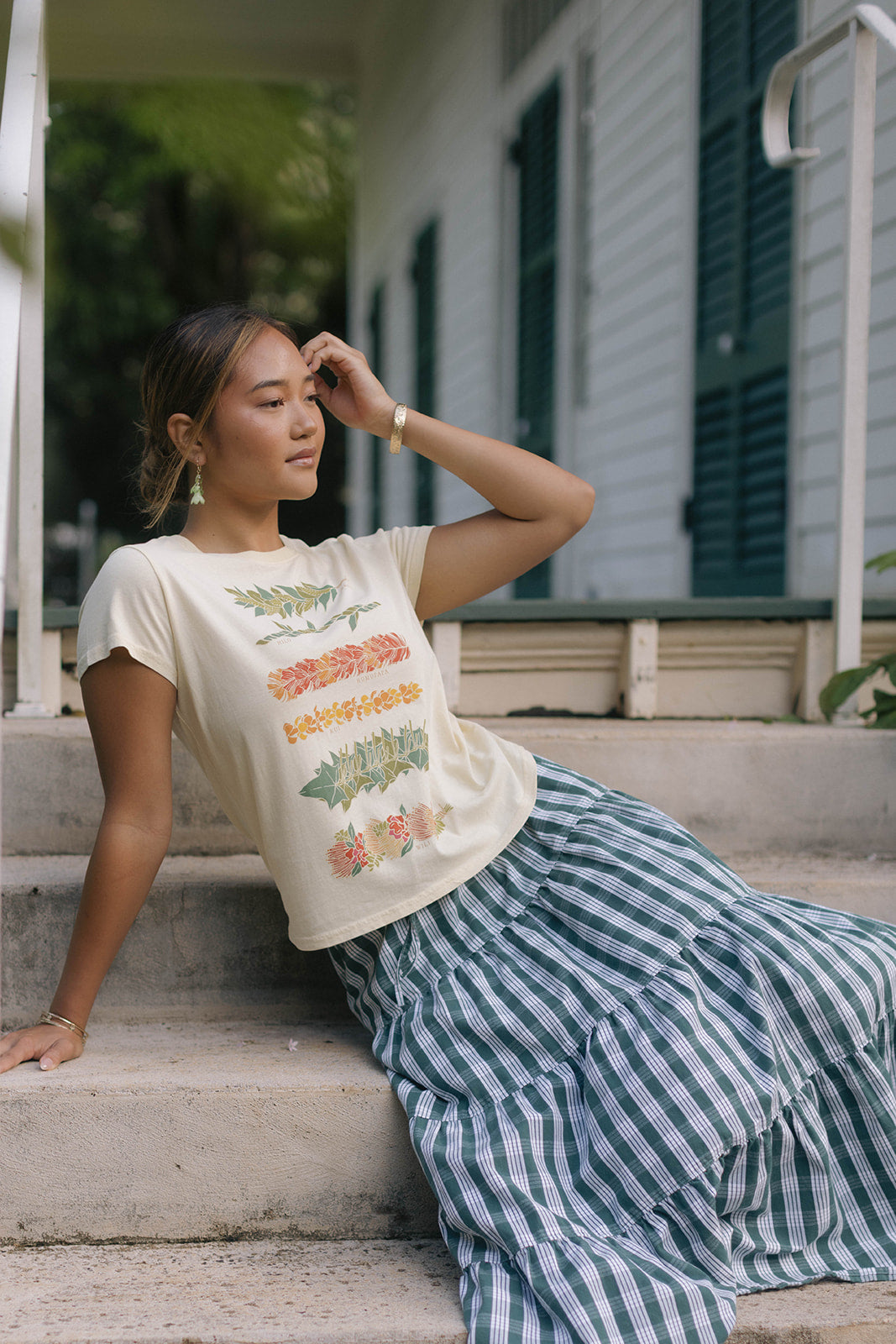 Hana Lei Tee - Vanilla