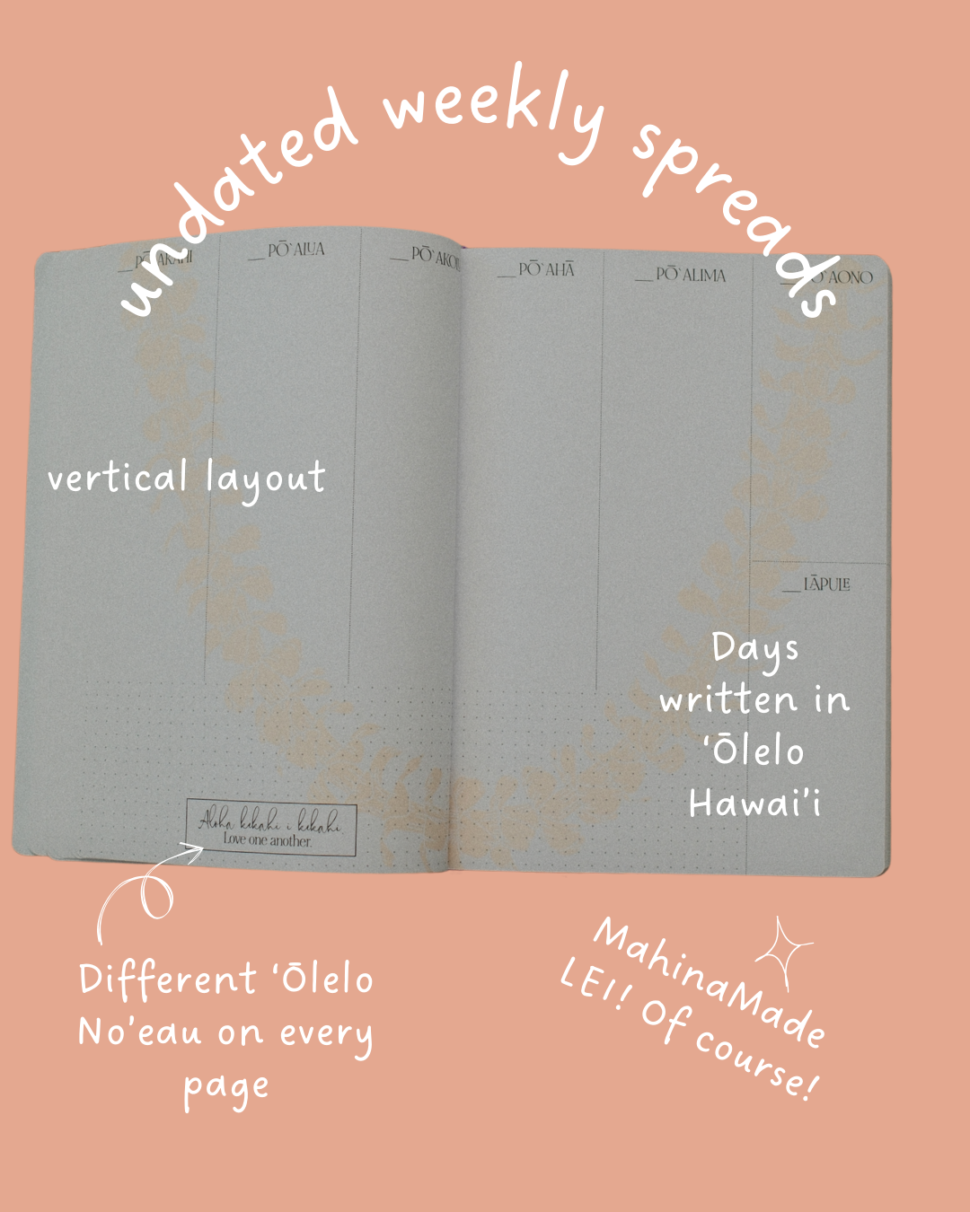 Lei Day Planner - Olive