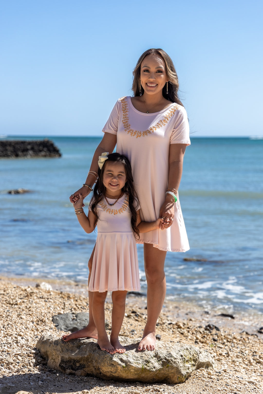 Keiki Bamboo Tshirt Dress- Lei Pua Melia