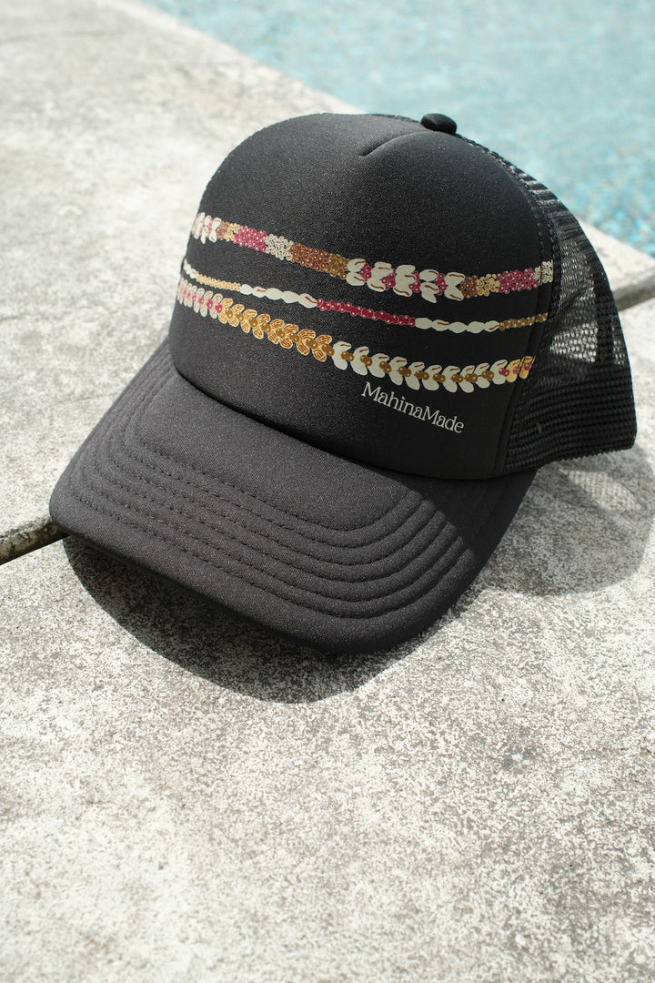 Trucker Hat - Lei Pupu o Niihau Black