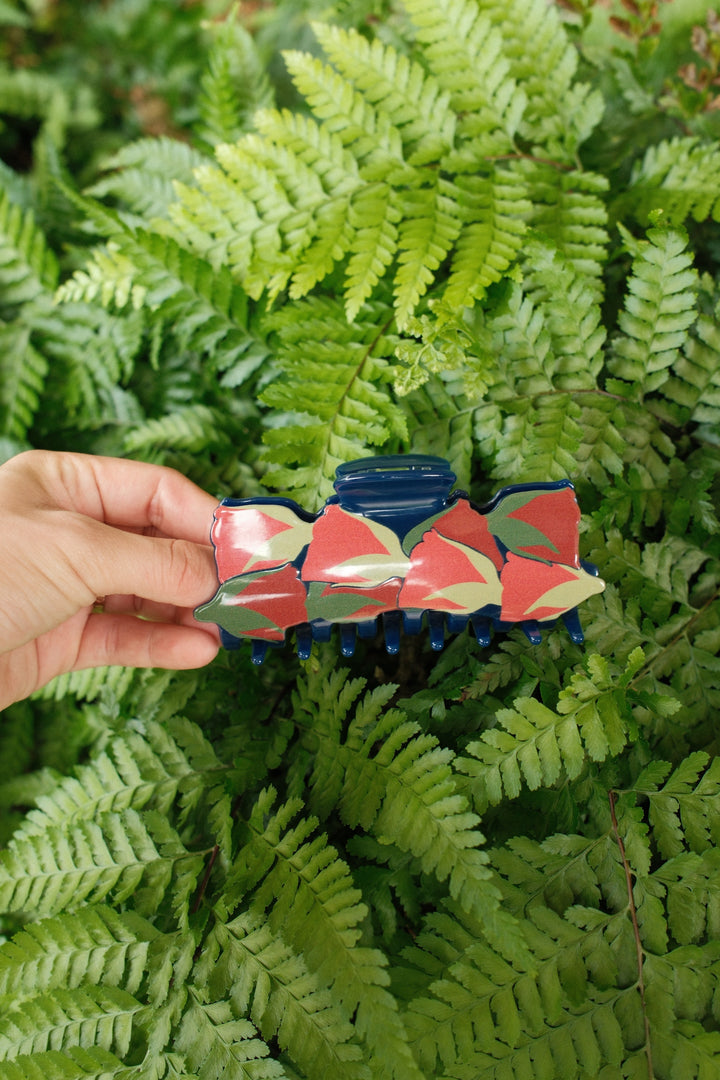 Hair Clip - Lokelani Ulaula