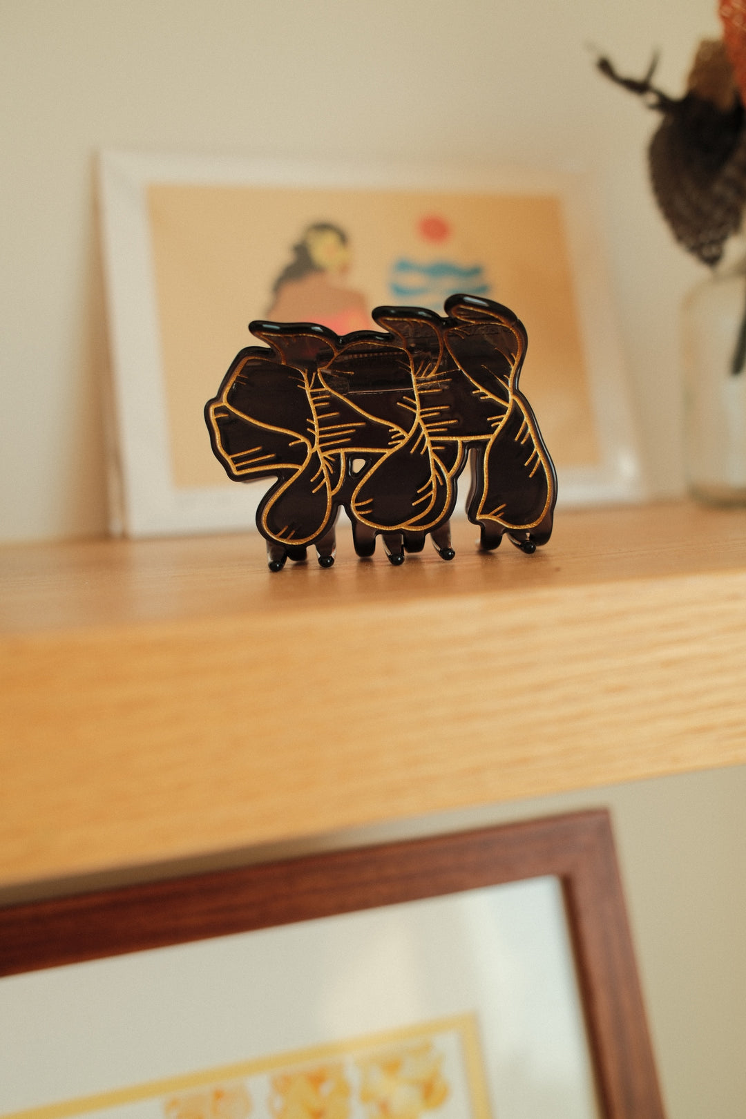 Hair Clip - Lei Pua Kenikeni Black