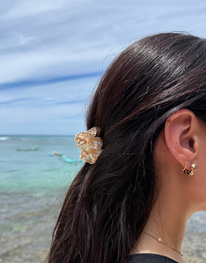 Hair Clip - Lei Pua Kenikeni Li'i White