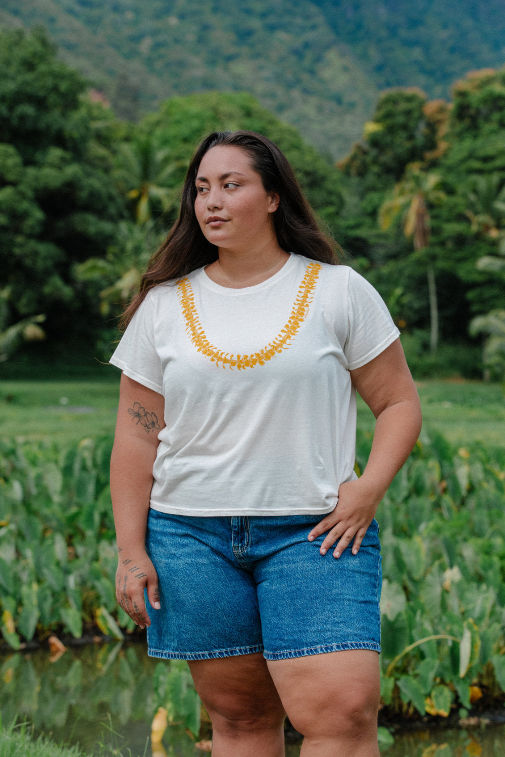 Ten Cent Flower Womens Tee – Mahina Made LLC