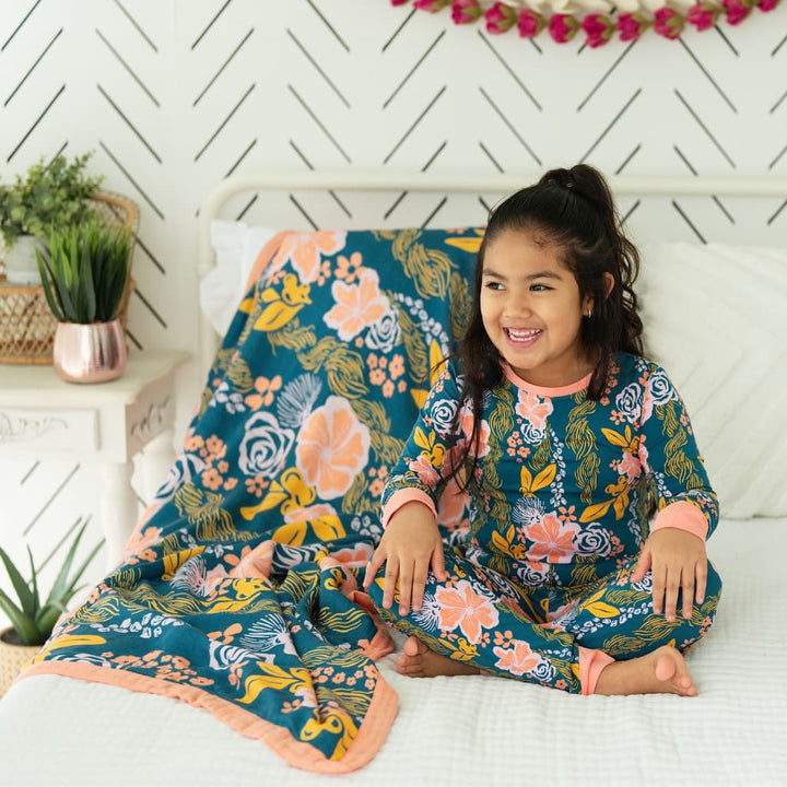 Keiki 2Piece Long Bamboo Pajama Set- Lā Lei
