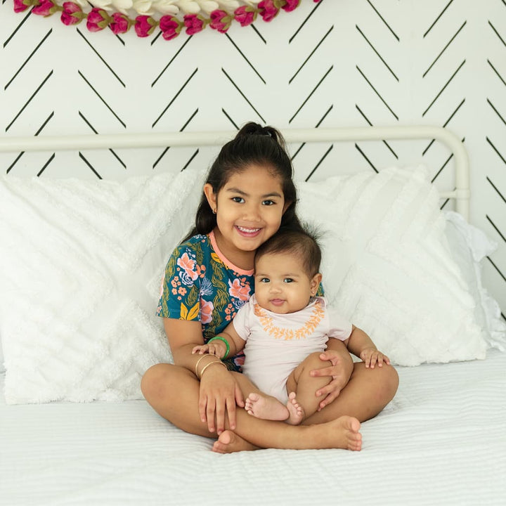 Keiki 2Piece Short Bamboo Pajama Set- Lā Lei