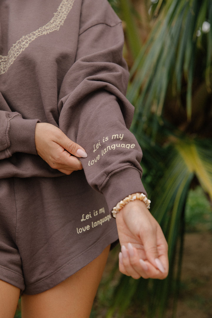 Sweatshirt Oversized  - Lei Pikake Pahu