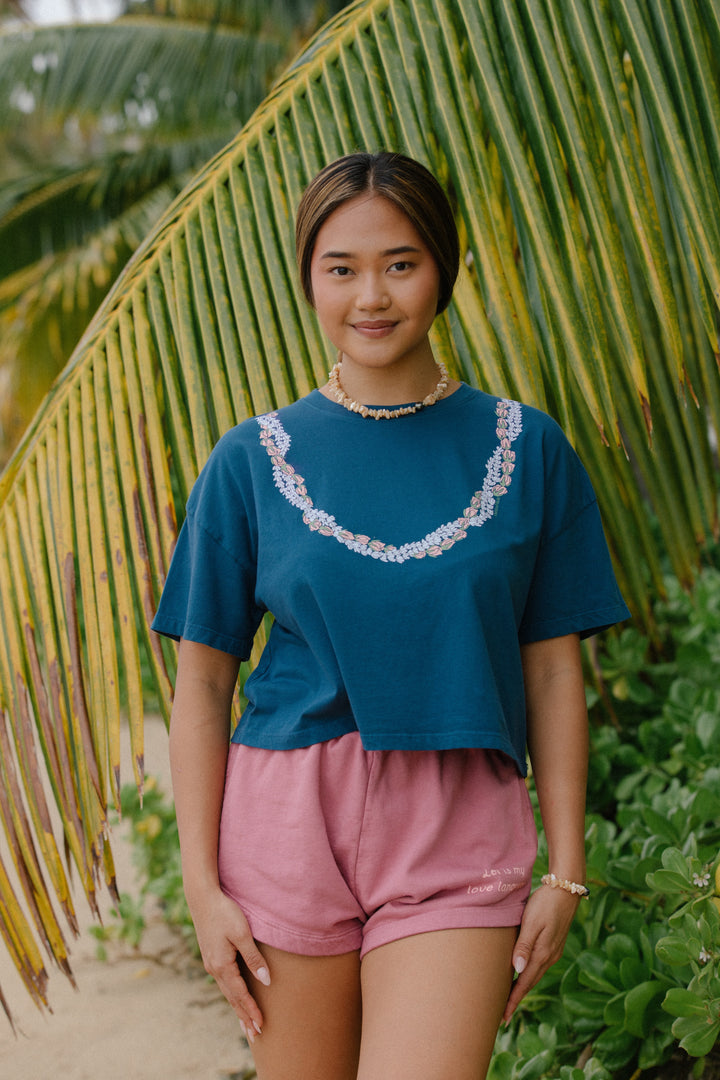 Lei Onaona Crop Tee - Moana