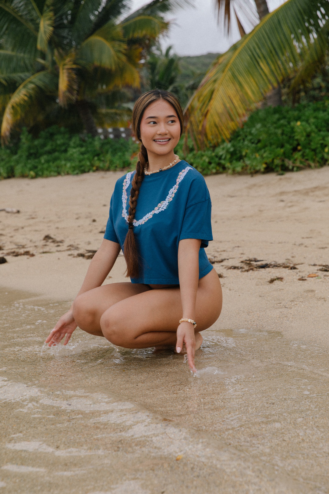 Lei Onaona Crop Tee - Moana