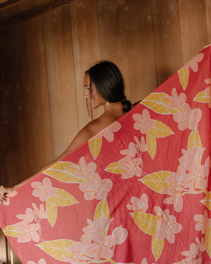 Pareo - Plumeria (Rose)