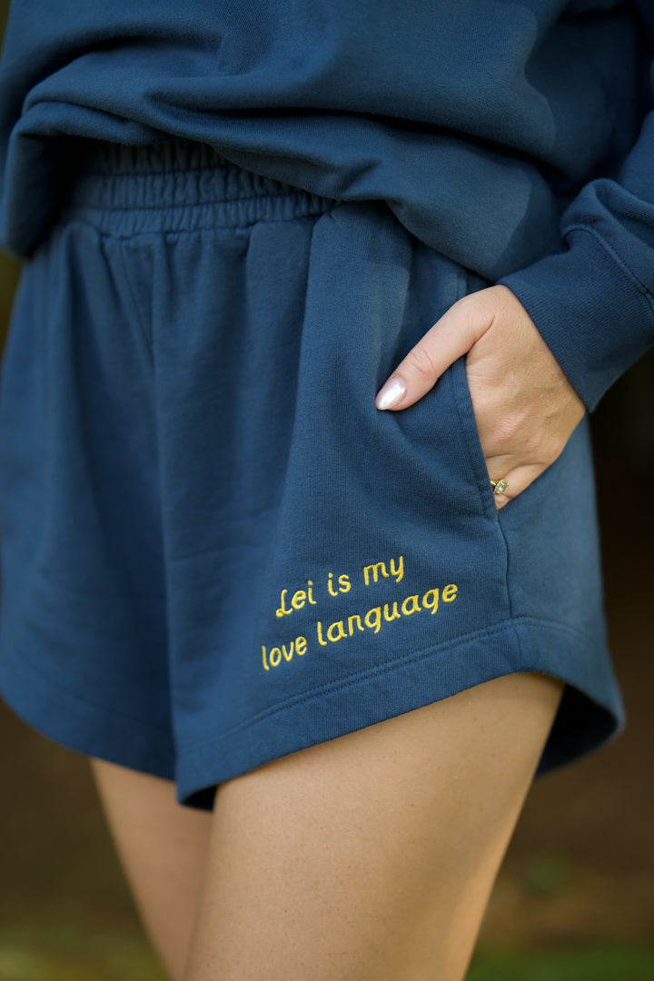 Hilo Shorts - Lei is My Love Language Moana (Embroidered)