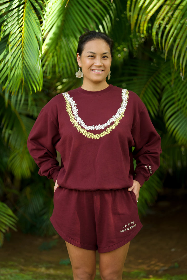 Hilo Shorts - Lei is My Love Language Truffle