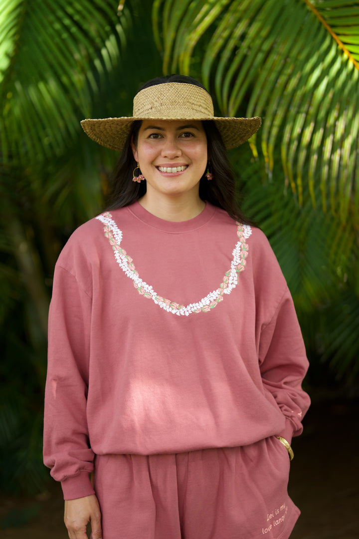 Sweatshirt Oversized - Lei Onaona Sweetheart