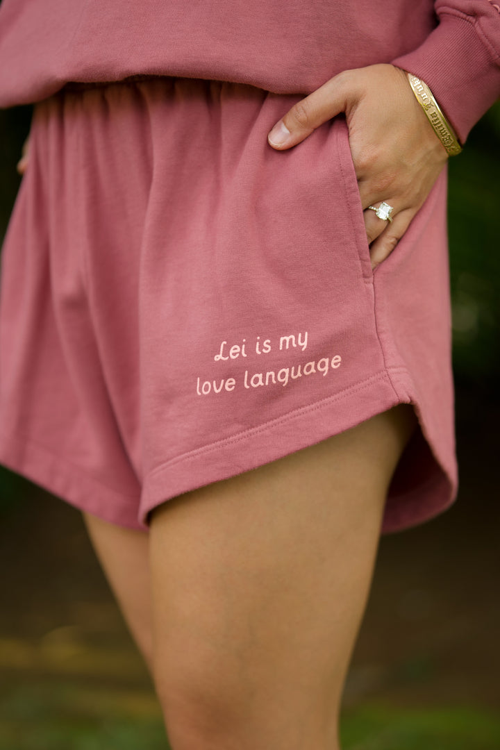 Hilo Shorts - Lei is My Love Language Sweetheart