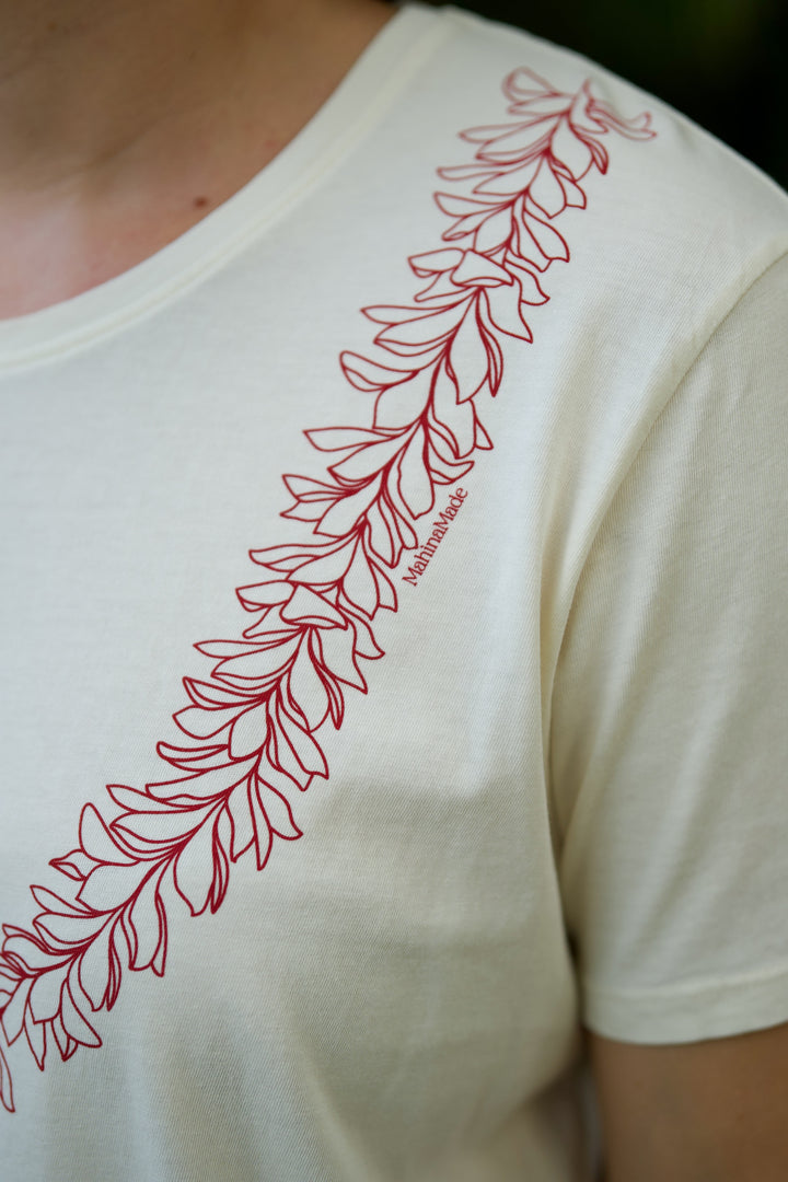 Lei Pua Melia Tee - Cream