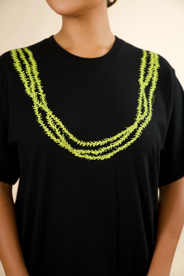 Lei Pakalana Boxy Tee - 'Ele'ele (Japan Capsule)