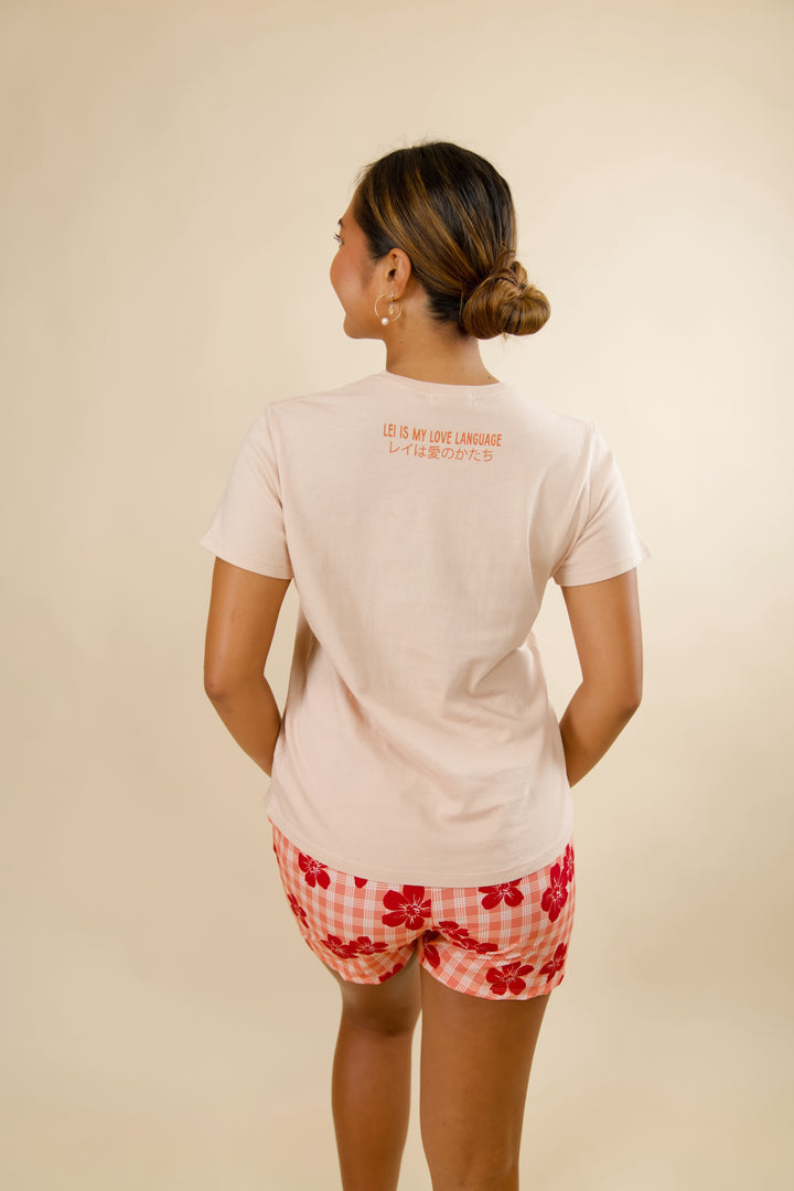 Lei Pua Melia Tee - Blush (Japan Capsule)