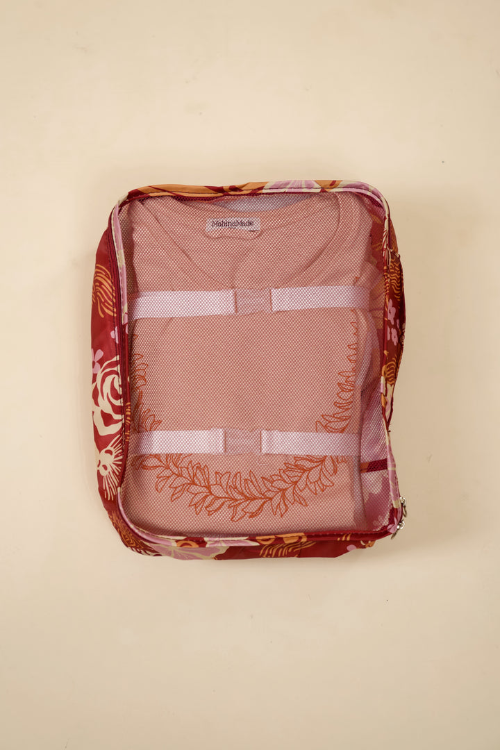 Packing Cubes Set - Lā Lei Maroon