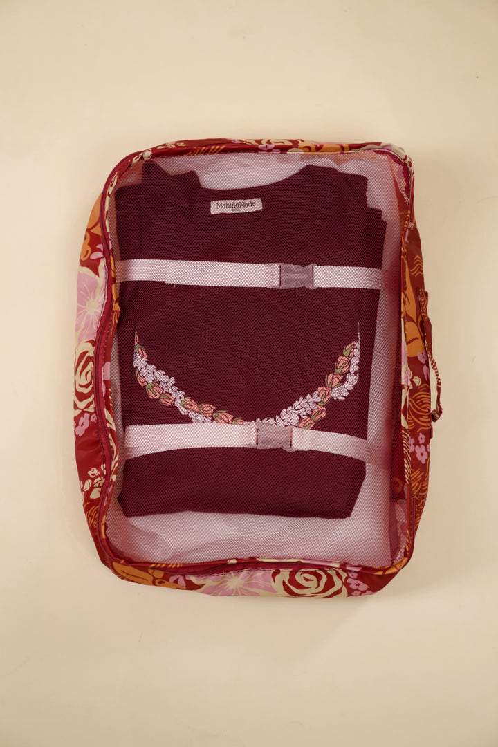 Packing Cubes Set - Lā Lei Maroon