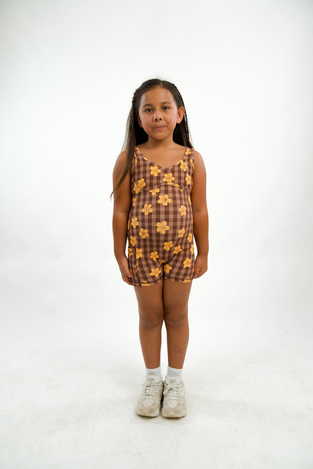 Keiki Aura Jumpsuit - Pua Kenikeni Brown
