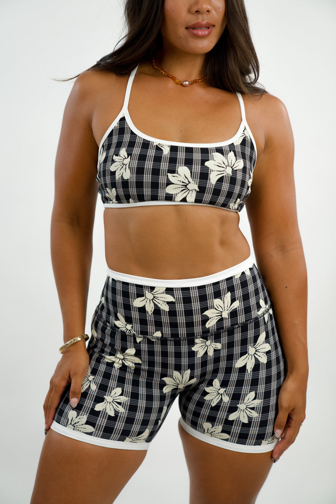 Crossback Bra - Naupaka Black