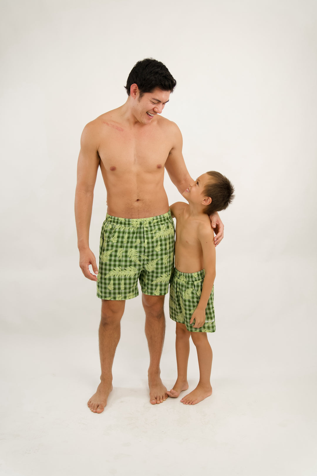 Boys Luxe Hybrid Short - Palapalai Green