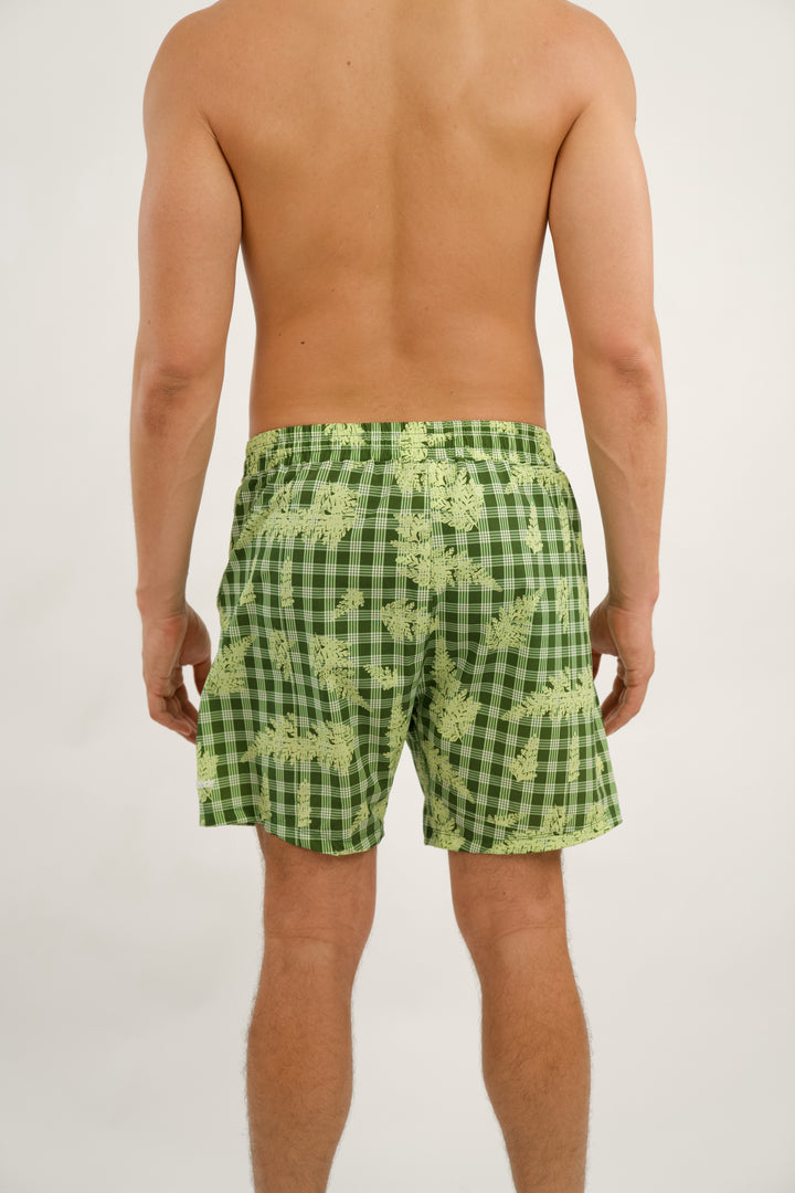 Mens Luxe Hybrid Short - Palapalai Green