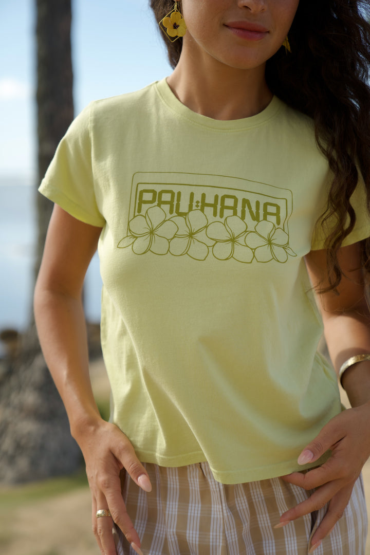 Pau Hana Womens Tee- Starfruit