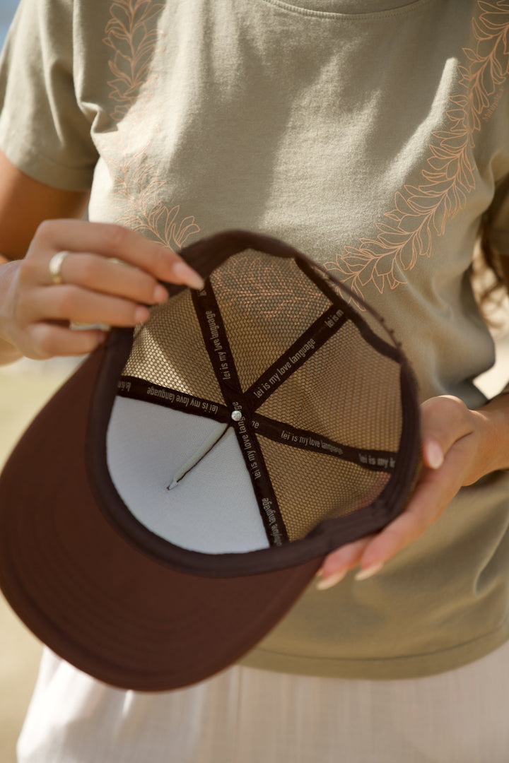 Trucker Hat - Lei Pupu o Niihau Brown