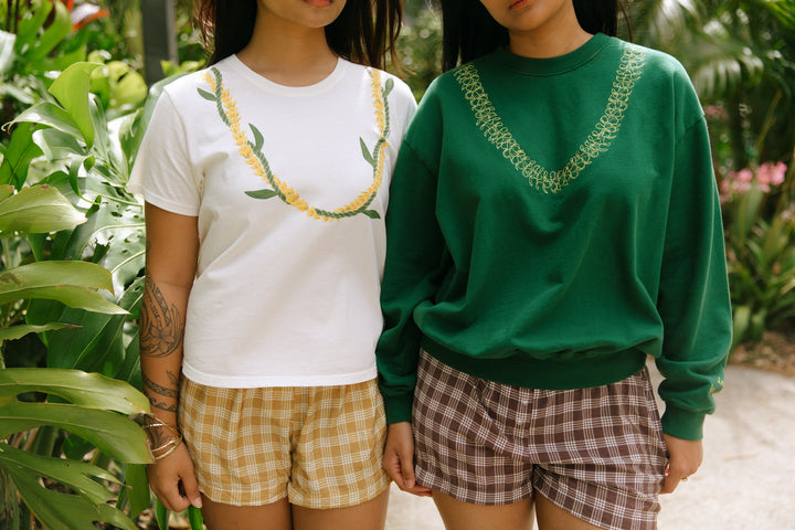 Lei Mana Tee - White Out