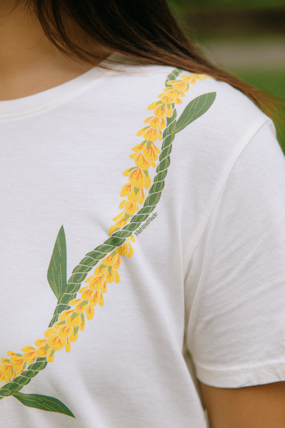 Lei Mana Tee - White Out