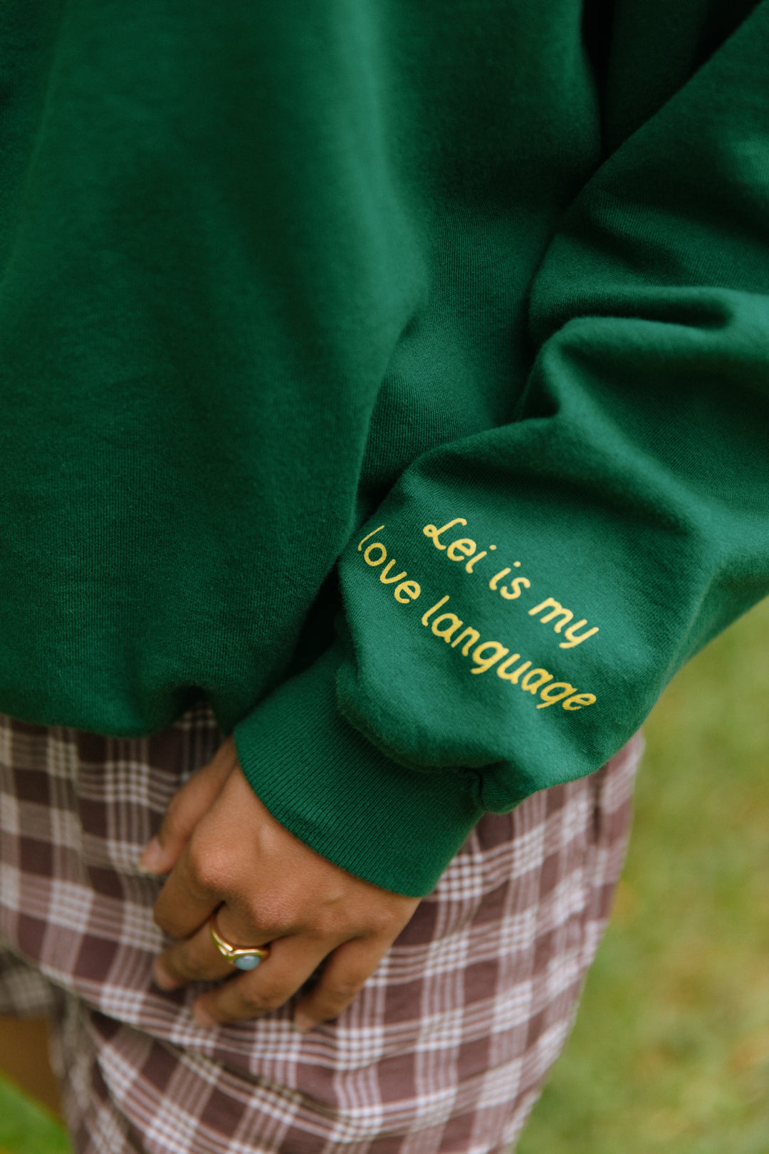 Sweatshirt Oversized - Lei Pua Kenikeni Bows (Embroidered)