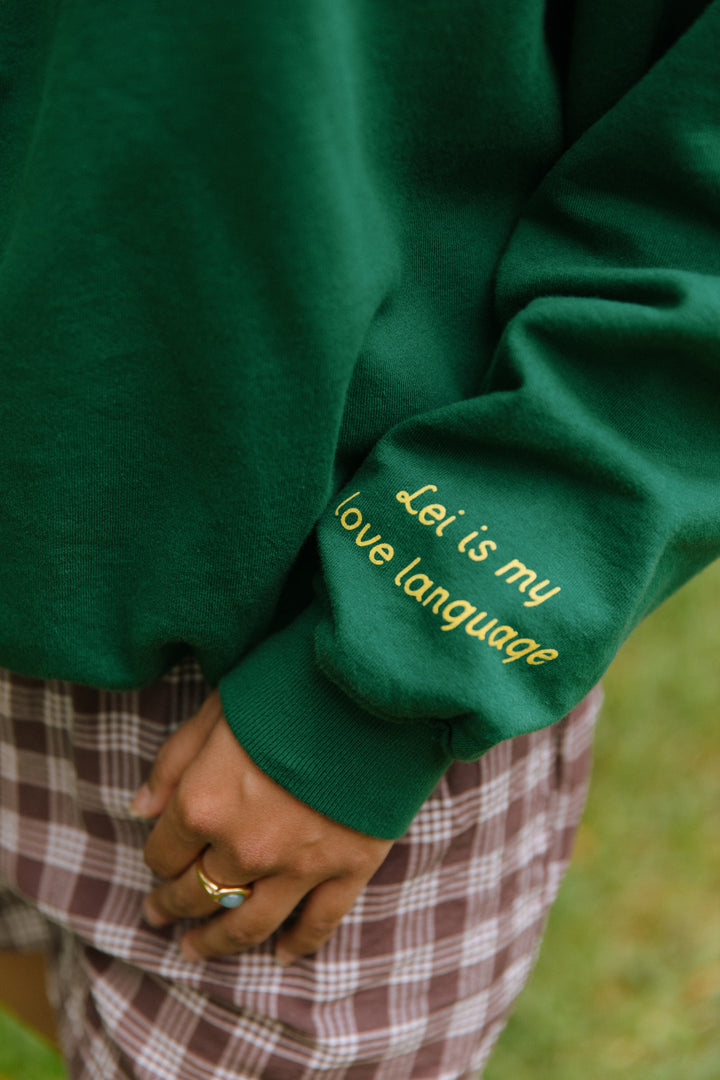 Sweatshirt Oversized - Lei Pua Kenikeni Bows (Embroidered)