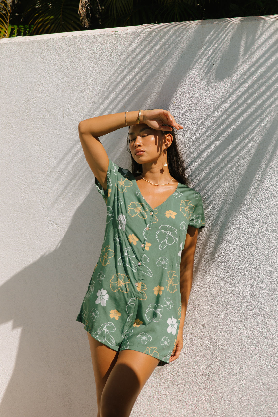 Shea Romper- Lei Pua Kenikeni Lush