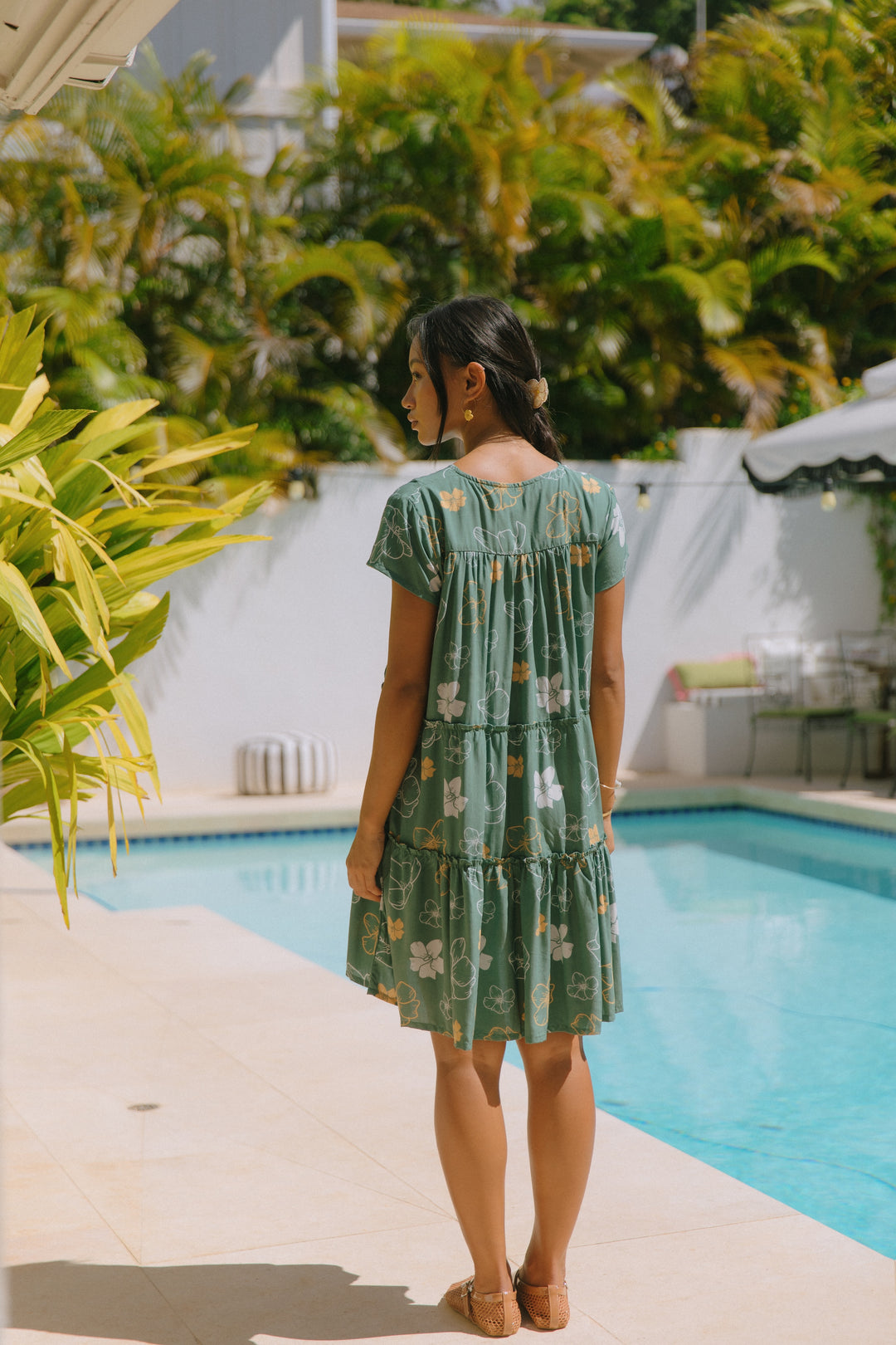 Florentine Dress- Lei Pua Kenikeni Lush