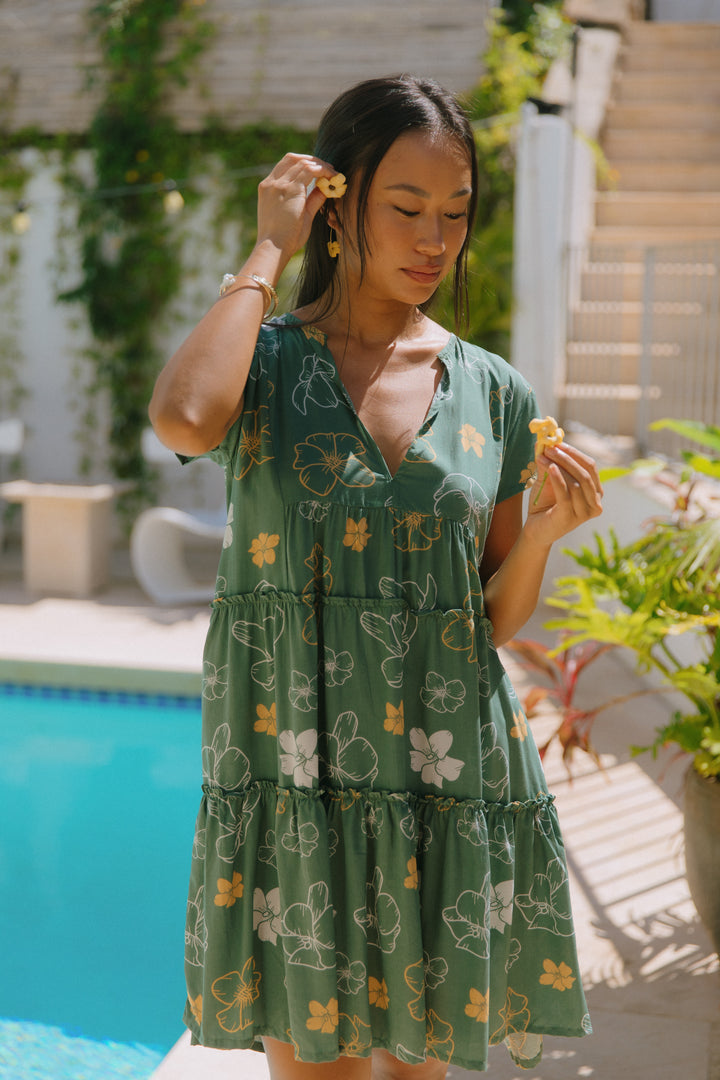 Florentine Dress- Lei Pua Kenikeni Lush
