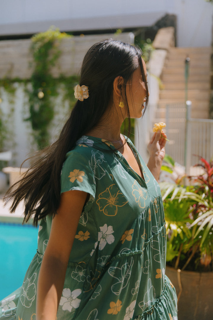 Florentine Dress- Lei Pua Kenikeni Lush