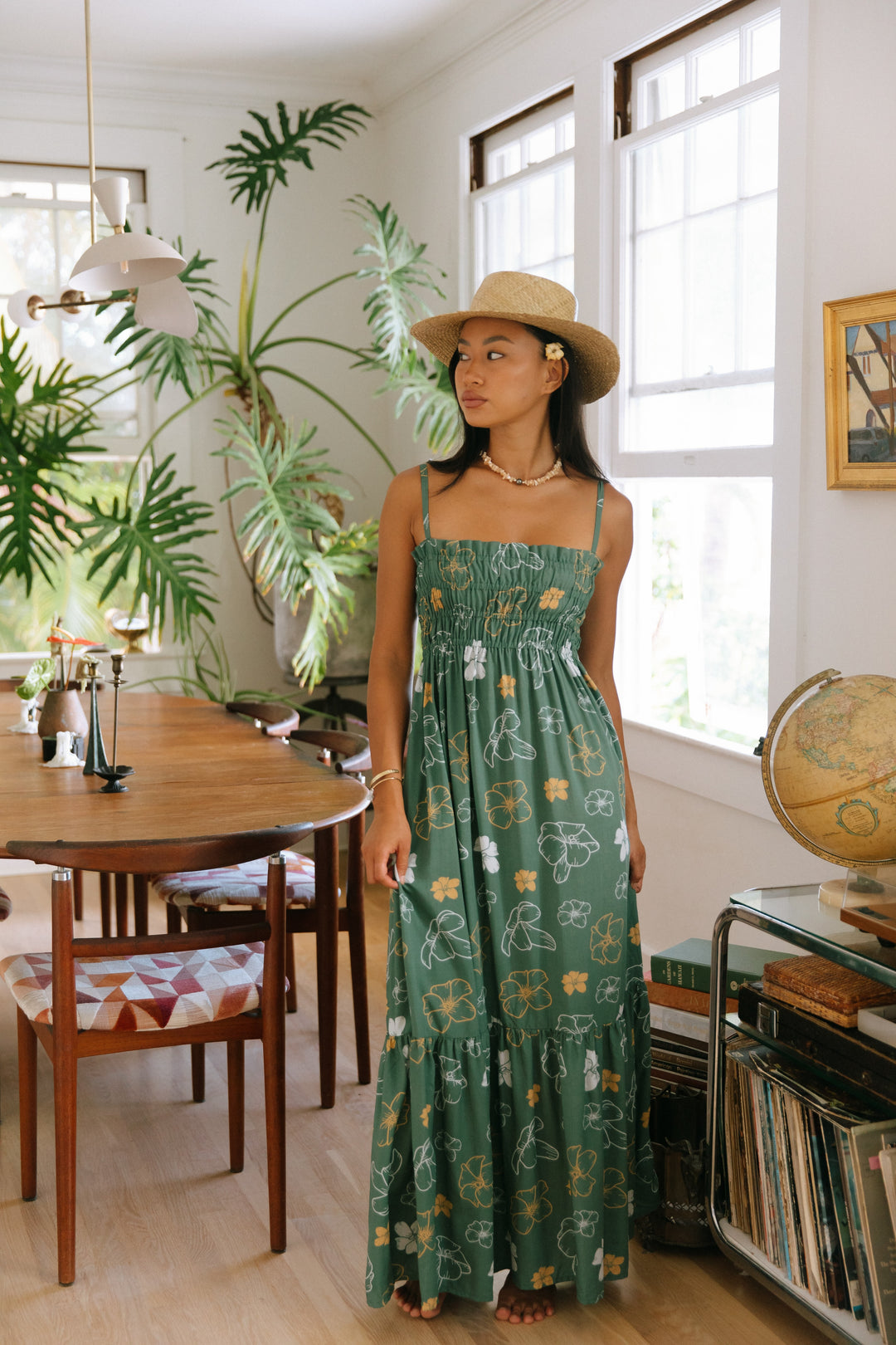 Mariko Dress- Lei Pua Kenikeni Lush
