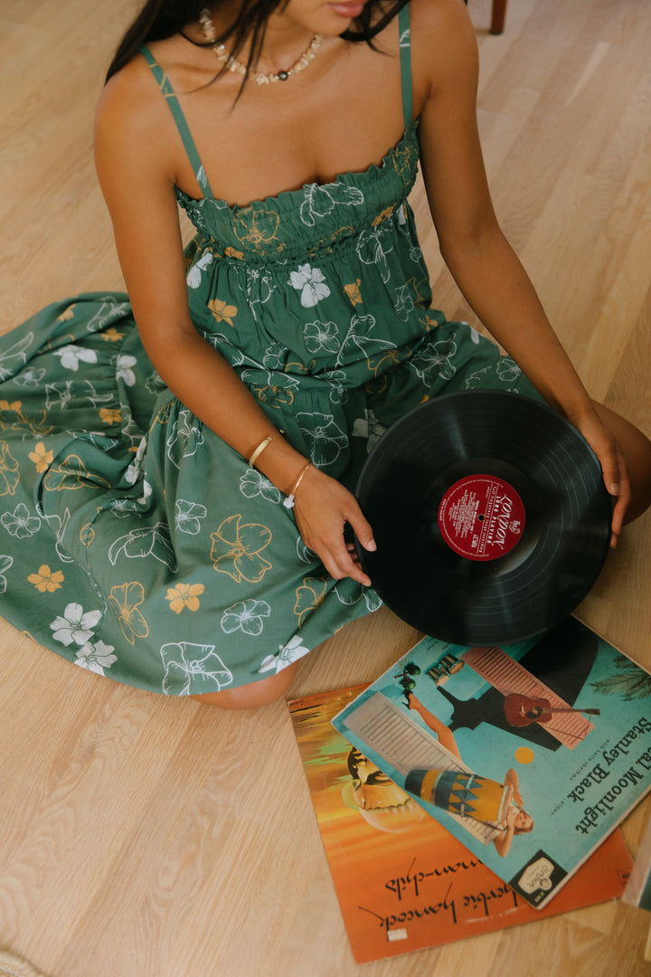 Mariko Dress- Lei Pua Kenikeni Lush