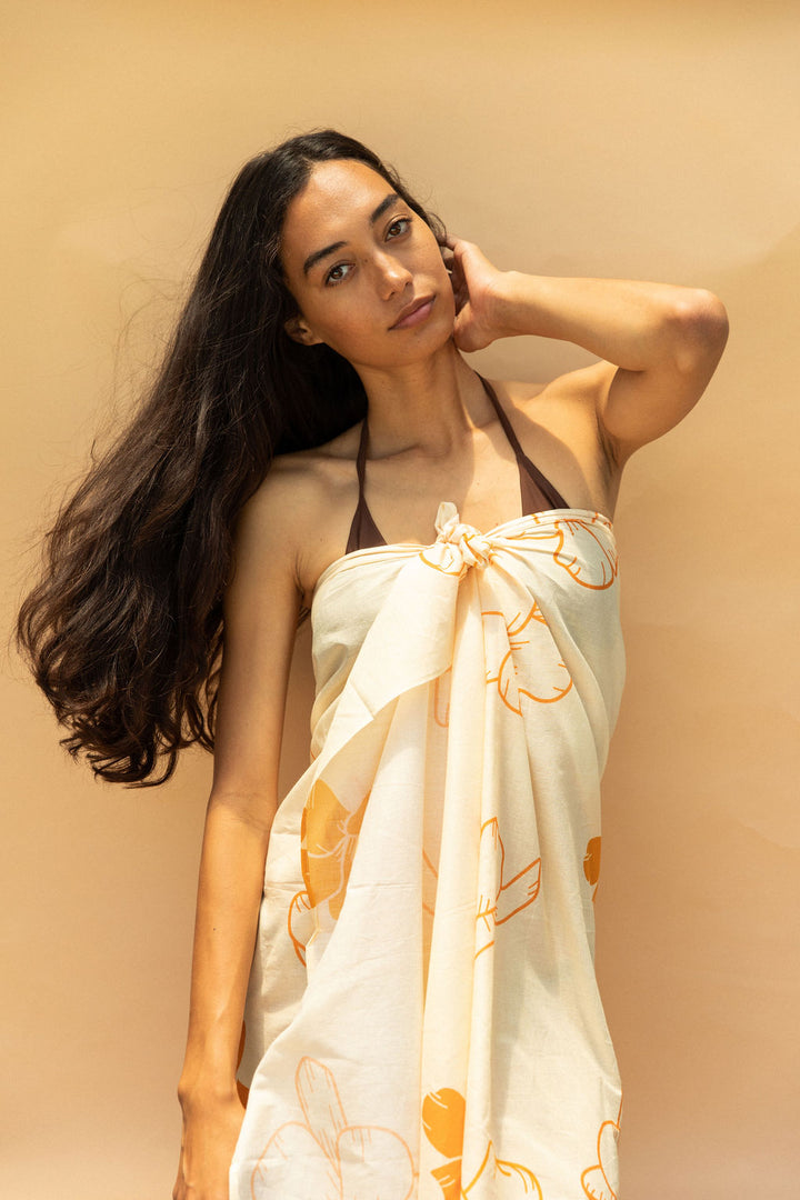 Pareo - Pua Kenikeni (Cream)