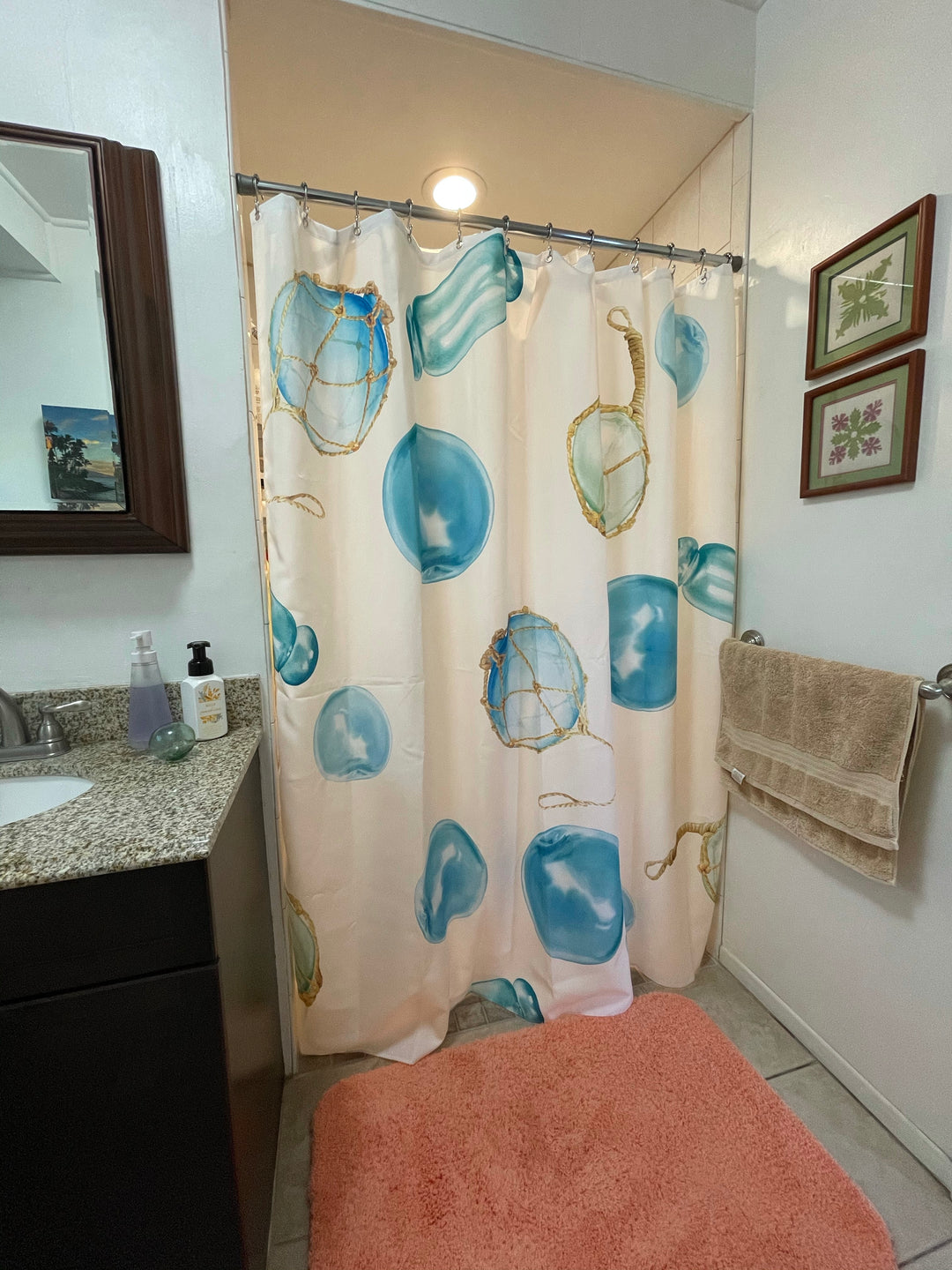 Shower Curtain - Glass Floaters